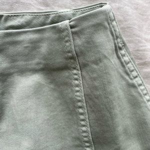 Mint Denim Mini Skirt